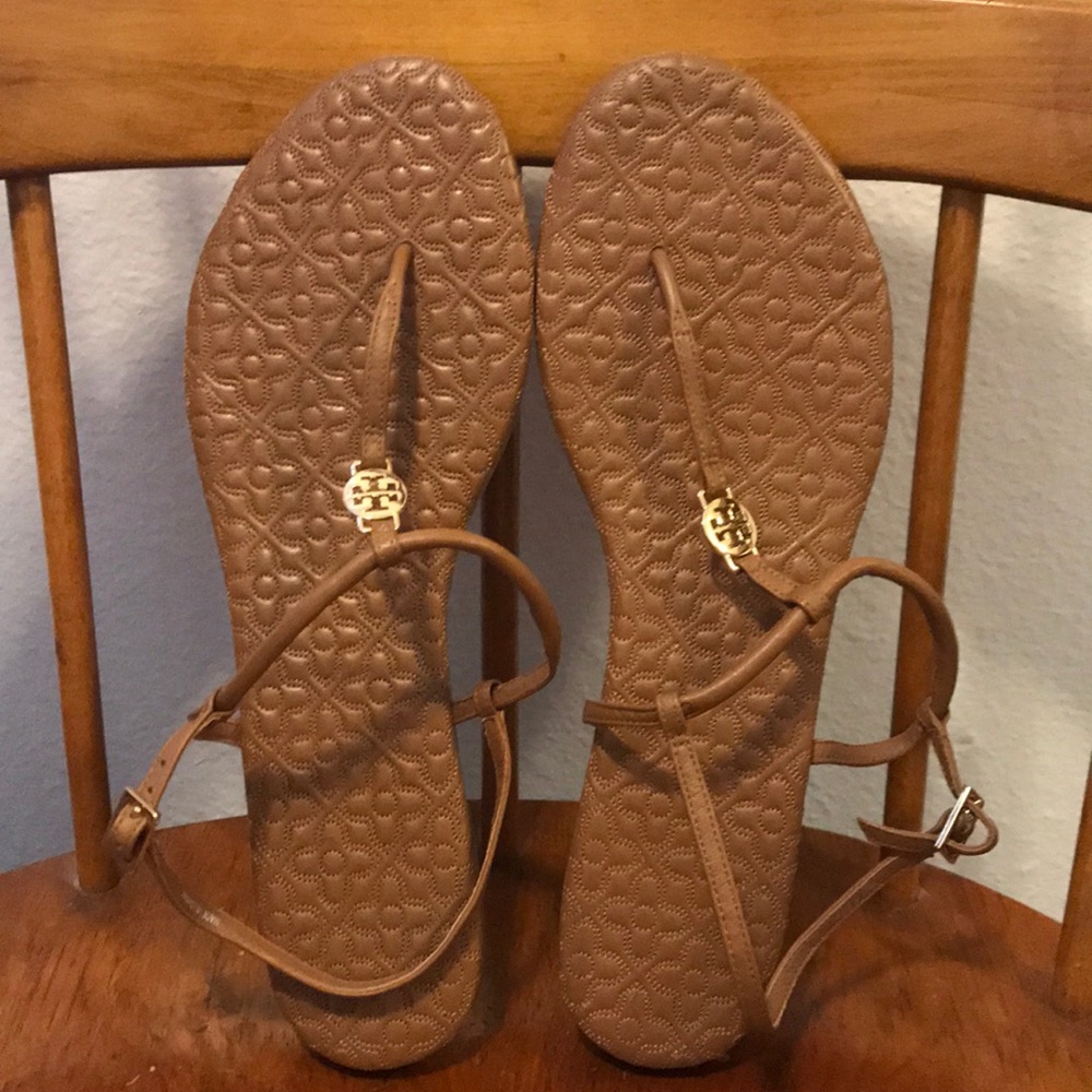 Like new Tory Burch leather sandals size 11